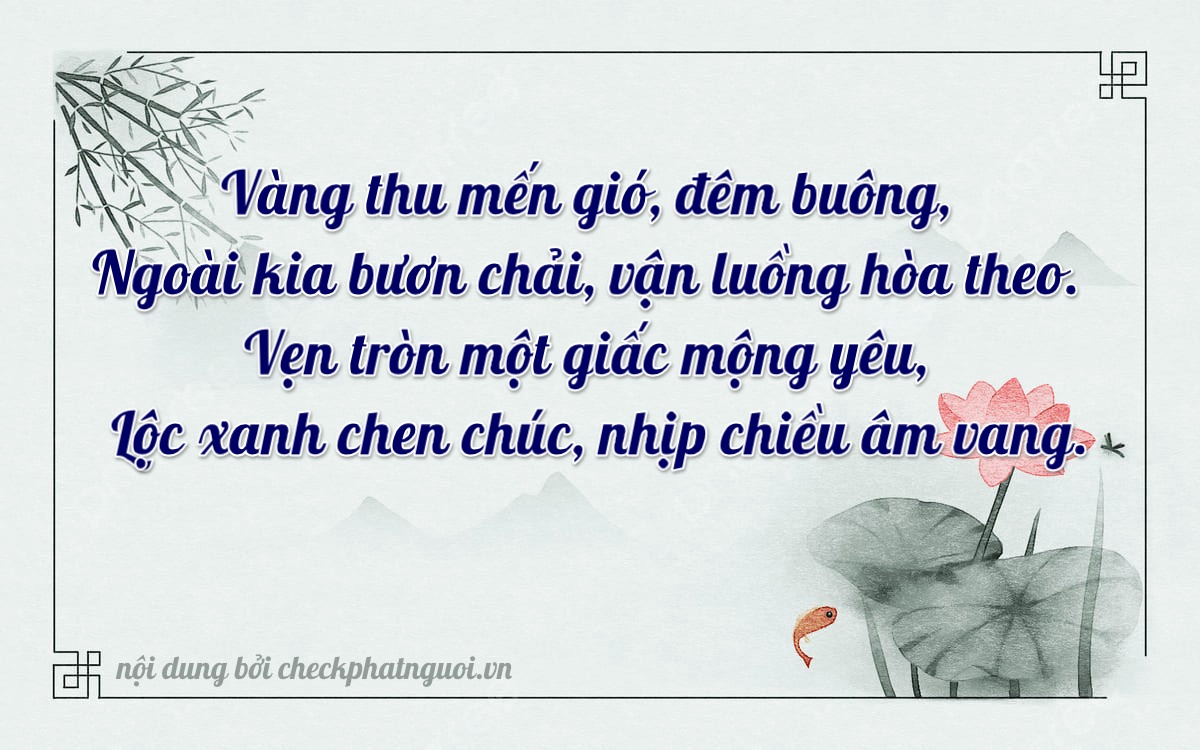 Bài thơ ý nghĩa cho <b>biển số 30E-01327</b> tại website checkphatnguoi.vn
