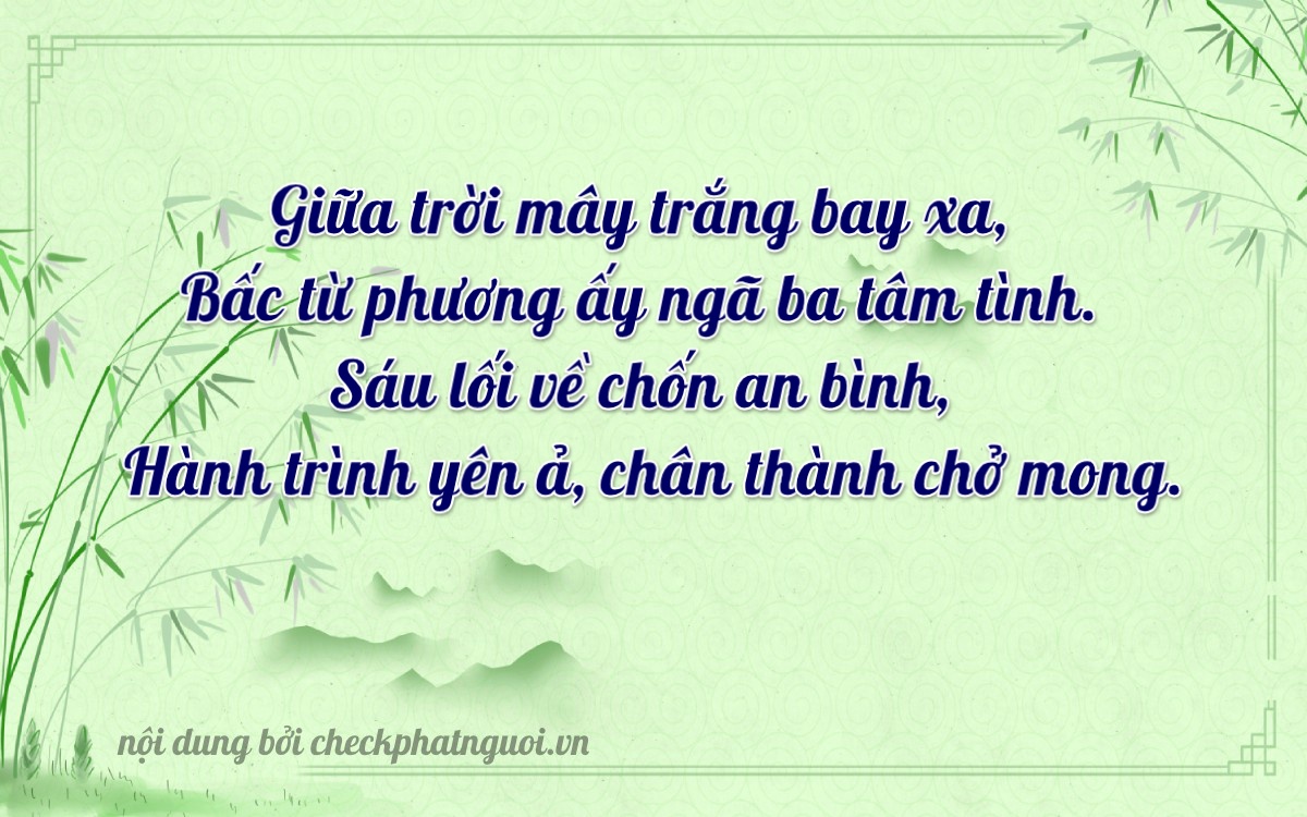Bài thơ ý nghĩa cho <b>biển số 30E-01677</b> tại website checkphatnguoi.vn