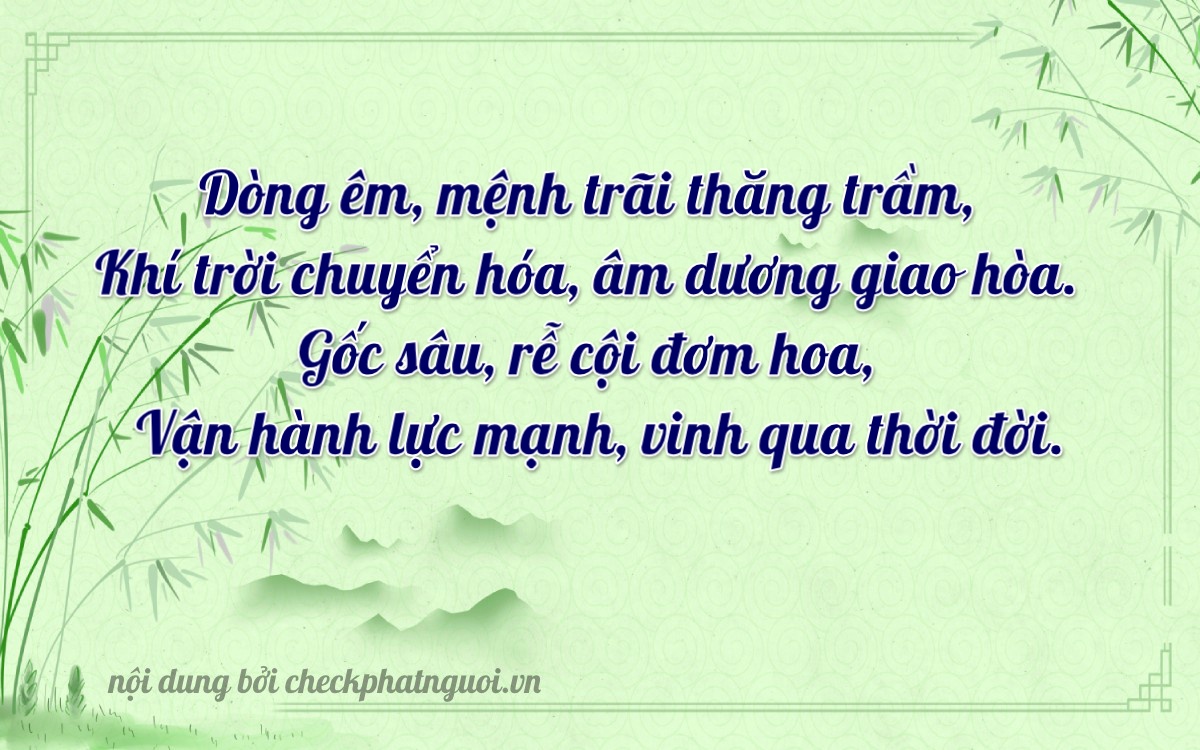 Bài thơ ý nghĩa cho <b>biển số 30E-02544</b> tại website checkphatnguoi.vn