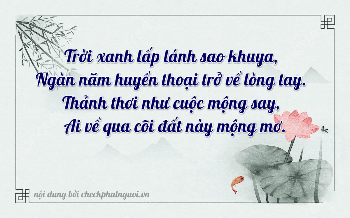 Bài thơ ý nghĩa cho <b>biển số 30E-03954</b> tại website checkphatnguoi.vn