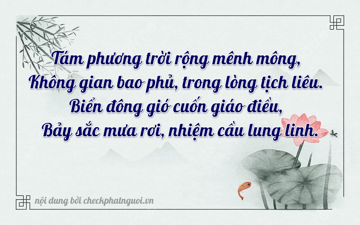 Bài thơ ý nghĩa cho <b>biển số 30E-08027</b> tại website checkphatnguoi.vn