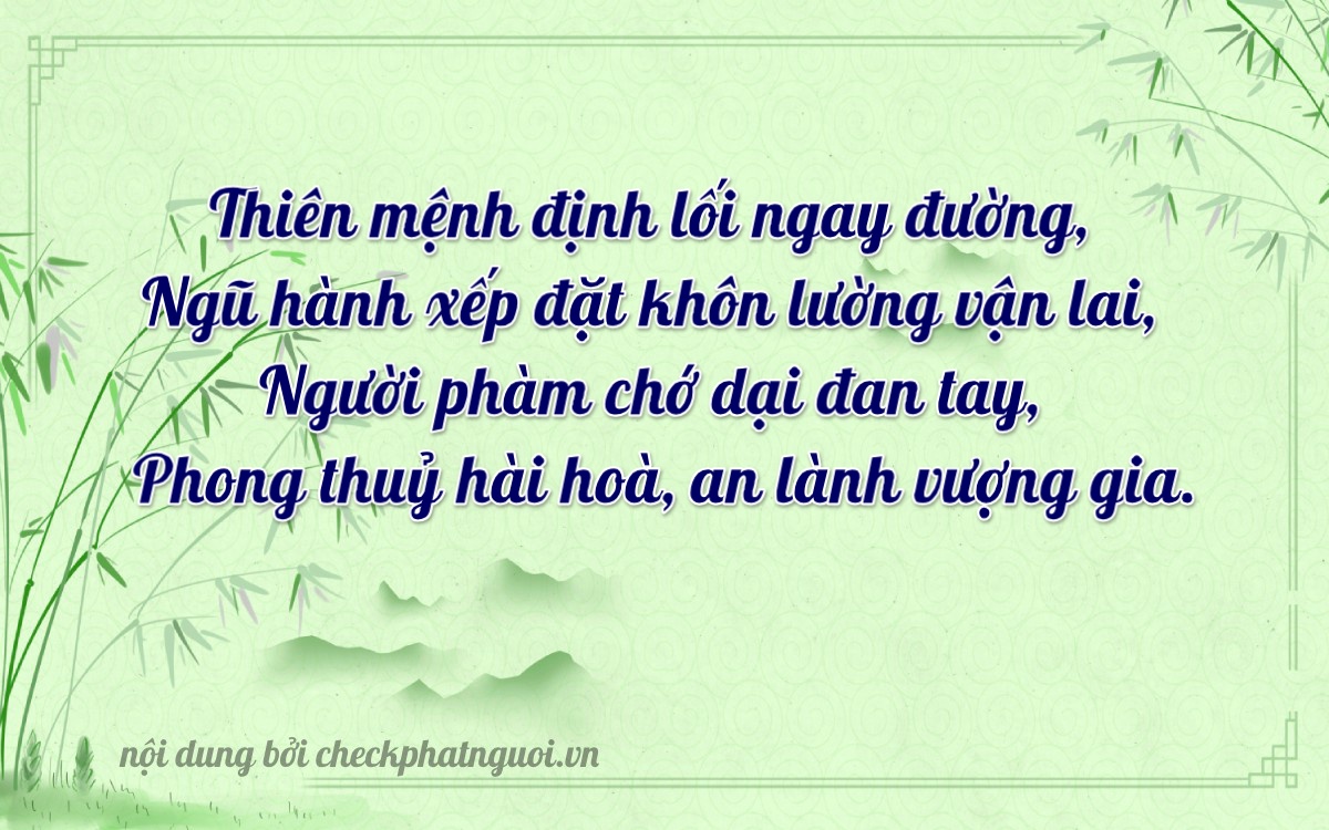 Bài thơ ý nghĩa cho <b>biển số 30E-08230</b> tại website checkphatnguoi.vn