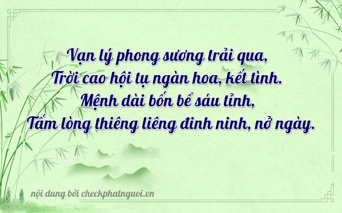 Bài thơ ý nghĩa cho <b>biển số 30E-11566</b> tại website checkphatnguoi.vn