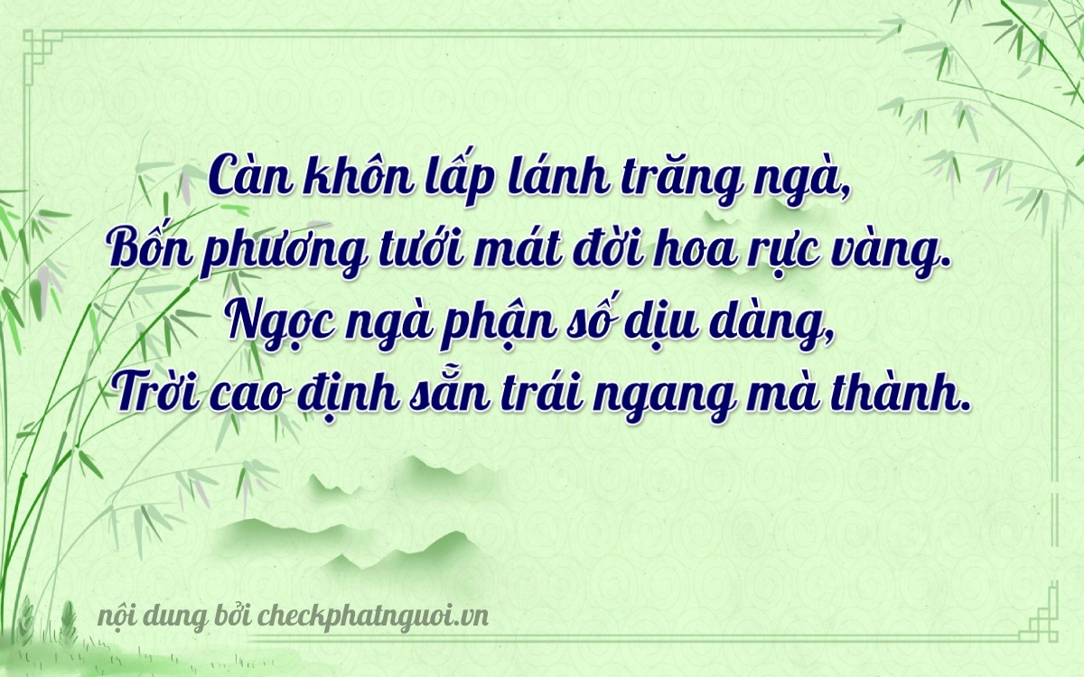 Bài thơ ý nghĩa cho <b>biển số 30E-18827</b> tại website checkphatnguoi.vn