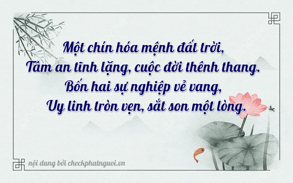 Bài thơ ý nghĩa cho <b>biển số 30E-19442</b> tại website checkphatnguoi.vn