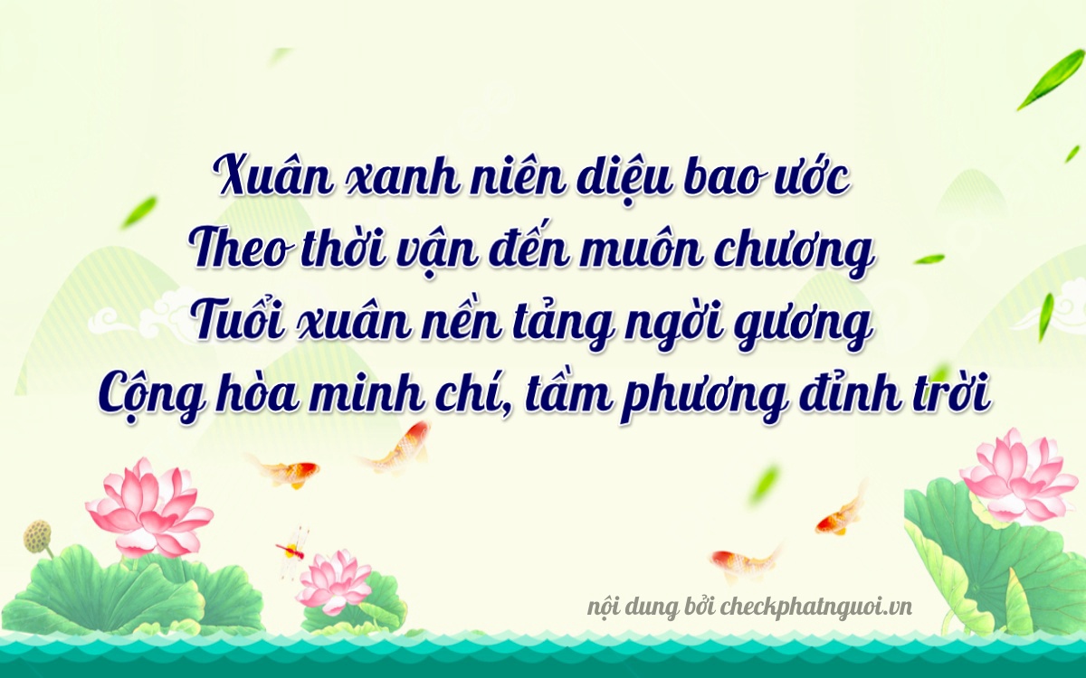 Bài thơ ý nghĩa cho <b>biển số 30E-31168</b> tại website checkphatnguoi.vn