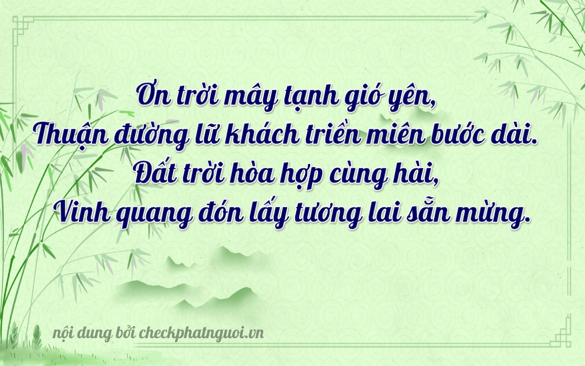 Bài thơ ý nghĩa cho <b>biển số 30E-34925</b> tại website checkphatnguoi.vn