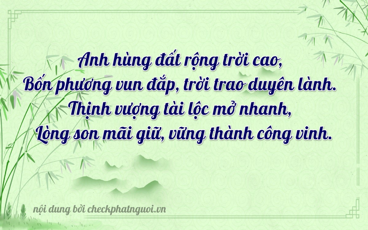 Bài thơ ý nghĩa cho <b>biển số 30E-44726</b> tại website checkphatnguoi.vn