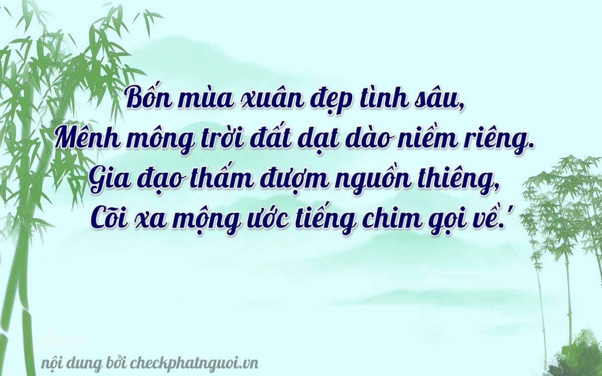 Bài thơ ý nghĩa cho <b>biển số 30E-49430</b> tại website checkphatnguoi.vn