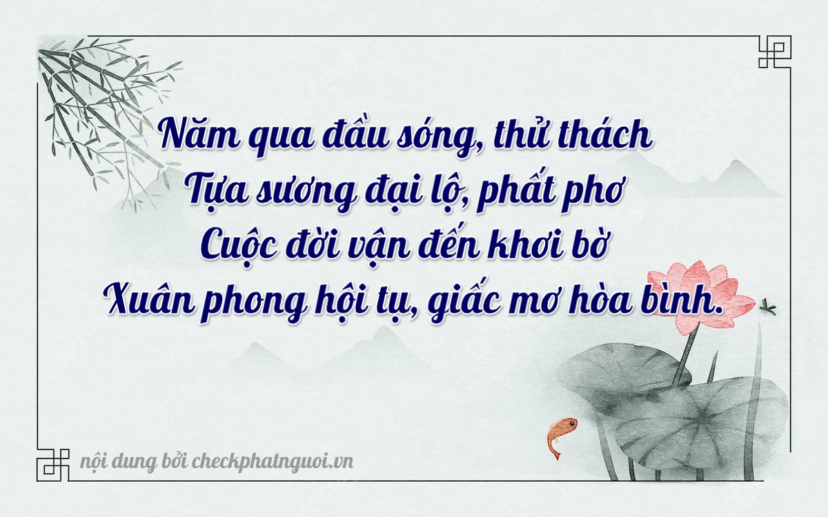 Bài thơ ý nghĩa cho <b>biển số 30E-54034</b> tại website checkphatnguoi.vn