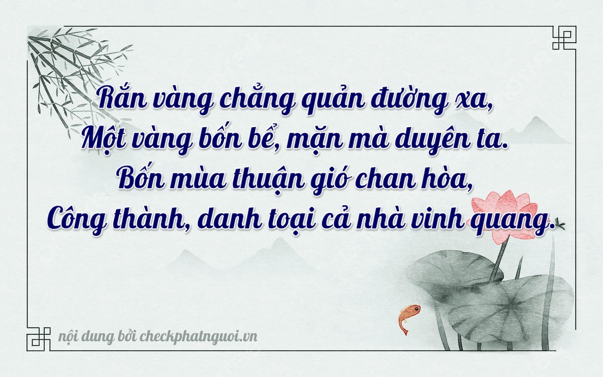 Bài thơ ý nghĩa cho <b>biển số 30E-57404</b> tại website checkphatnguoi.vn