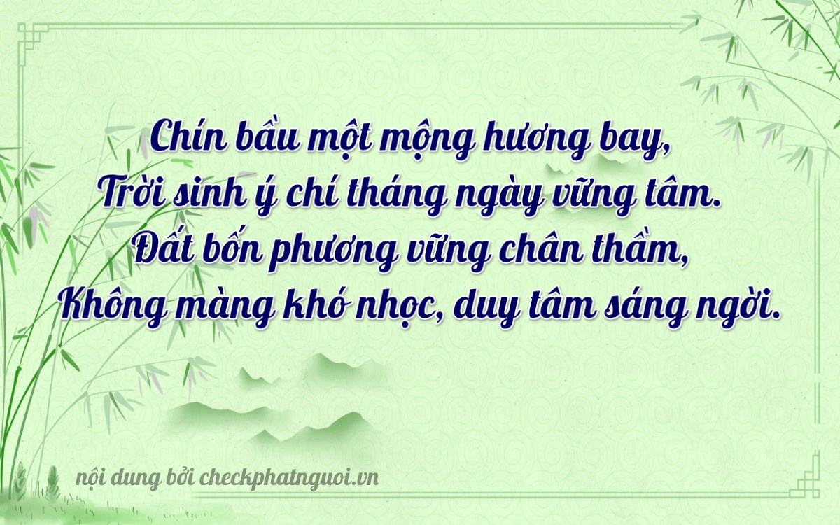 Bài thơ ý nghĩa cho <b>biển số 30E-91040</b> tại website checkphatnguoi.vn