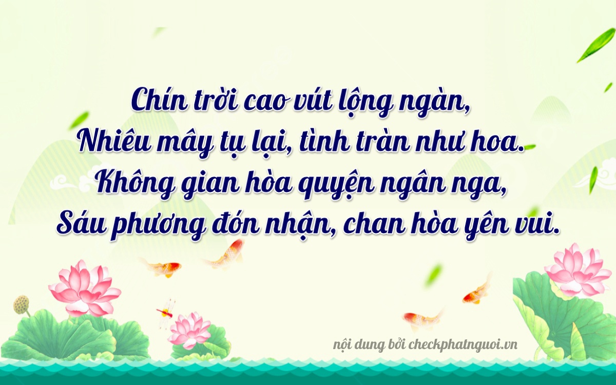 Bài thơ ý nghĩa cho <b>biển số 30E-92036</b> tại website checkphatnguoi.vn