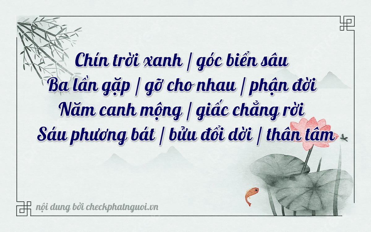 Bài thơ ý nghĩa cho <b>biển số 30E-93526</b> tại website checkphatnguoi.vn