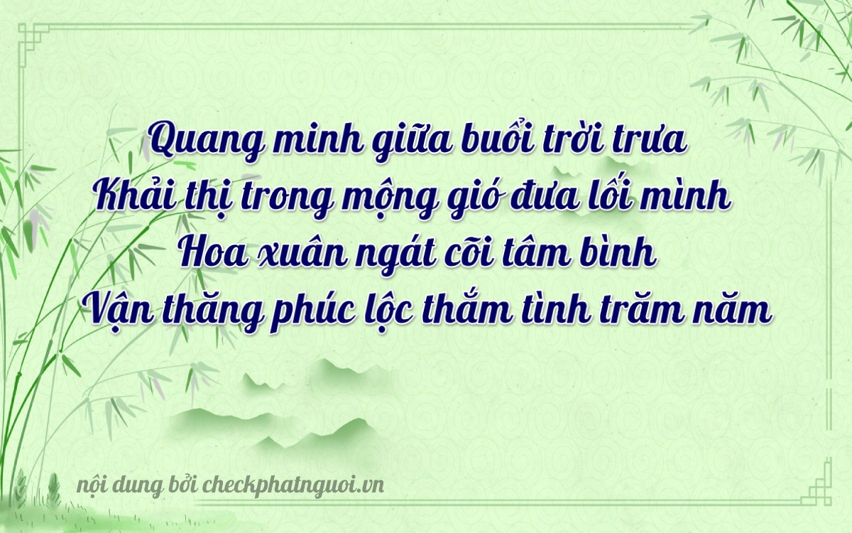 Bài thơ ý nghĩa cho <b>biển số 30F-01450</b> tại website checkphatnguoi.vn