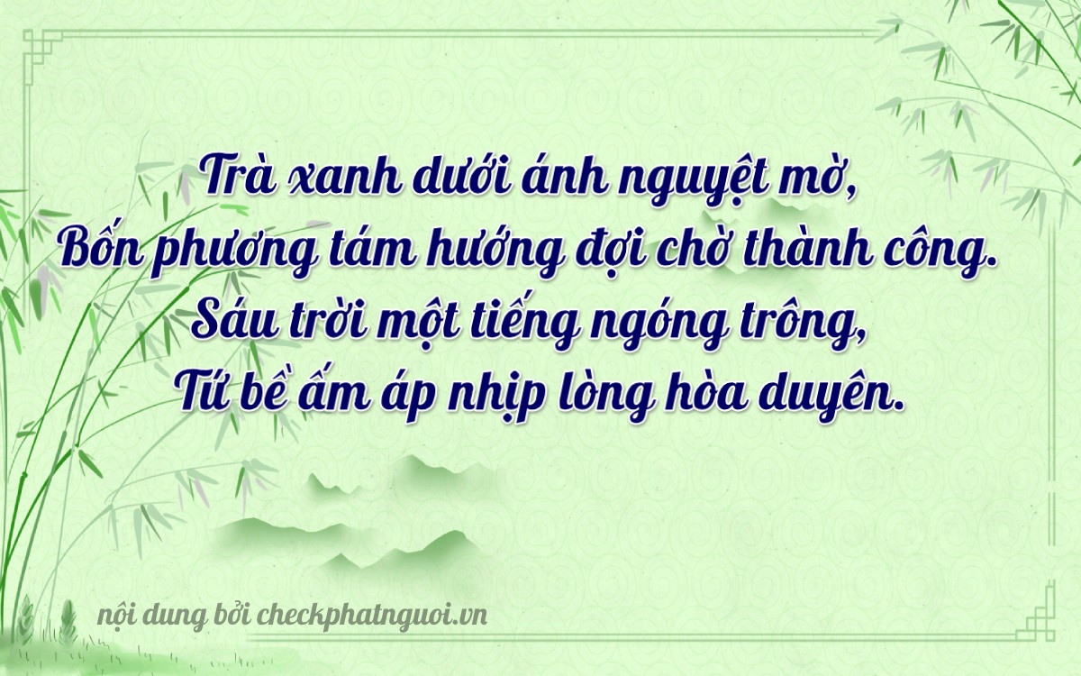 Bài thơ ý nghĩa cho <b>biển số 30F-14264</b> tại website checkphatnguoi.vn