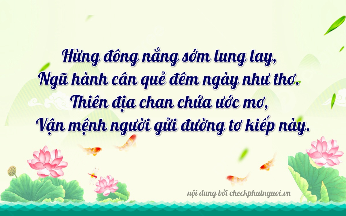 Bài thơ ý nghĩa cho <b>biển số 30F-19093</b> tại website checkphatnguoi.vn