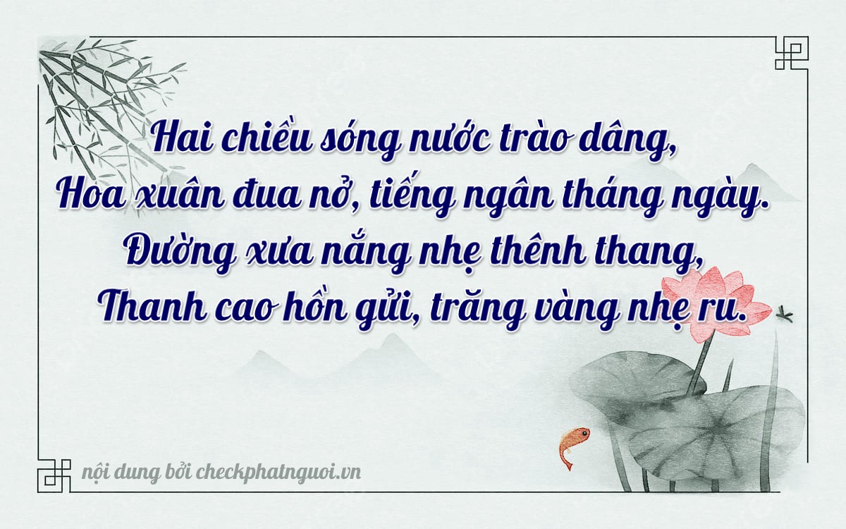 Bài thơ ý nghĩa cho <b>biển số 30F-22227</b> tại website checkphatnguoi.vn