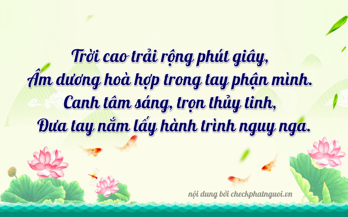 Bài thơ ý nghĩa cho <b>biển số 30F-23655</b> tại website checkphatnguoi.vn