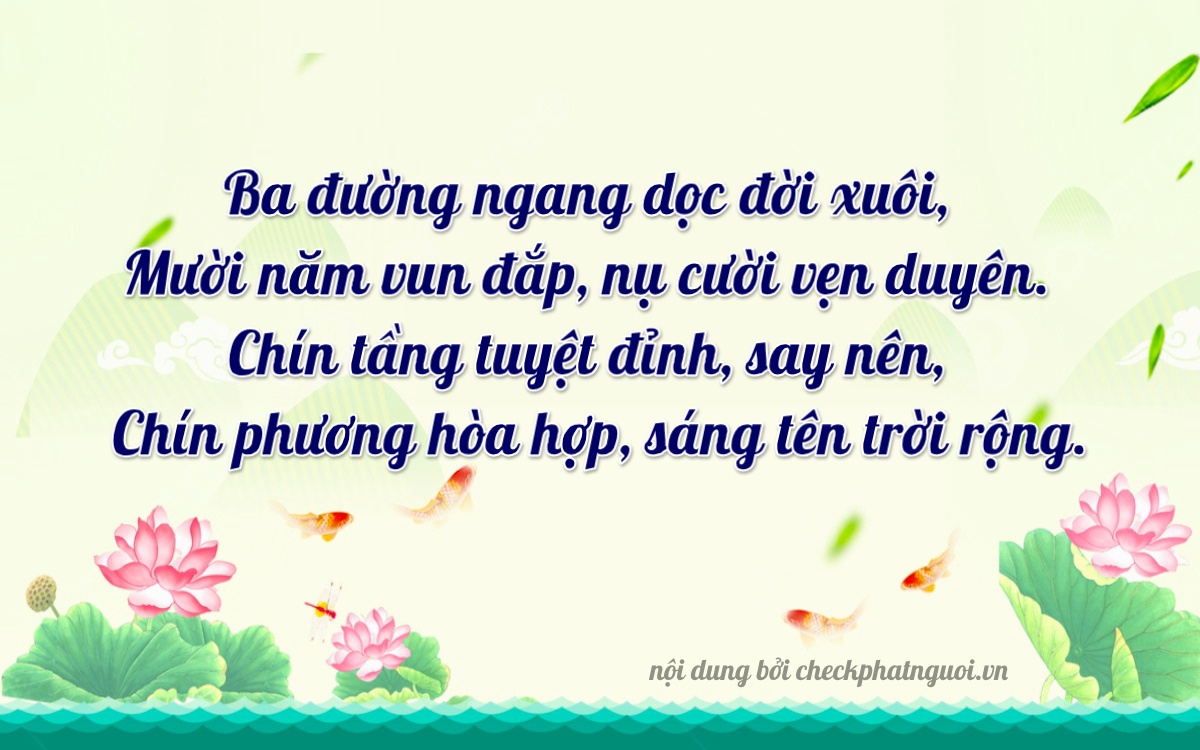 Bài thơ ý nghĩa cho <b>biển số 30F-39399</b> tại website checkphatnguoi.vn