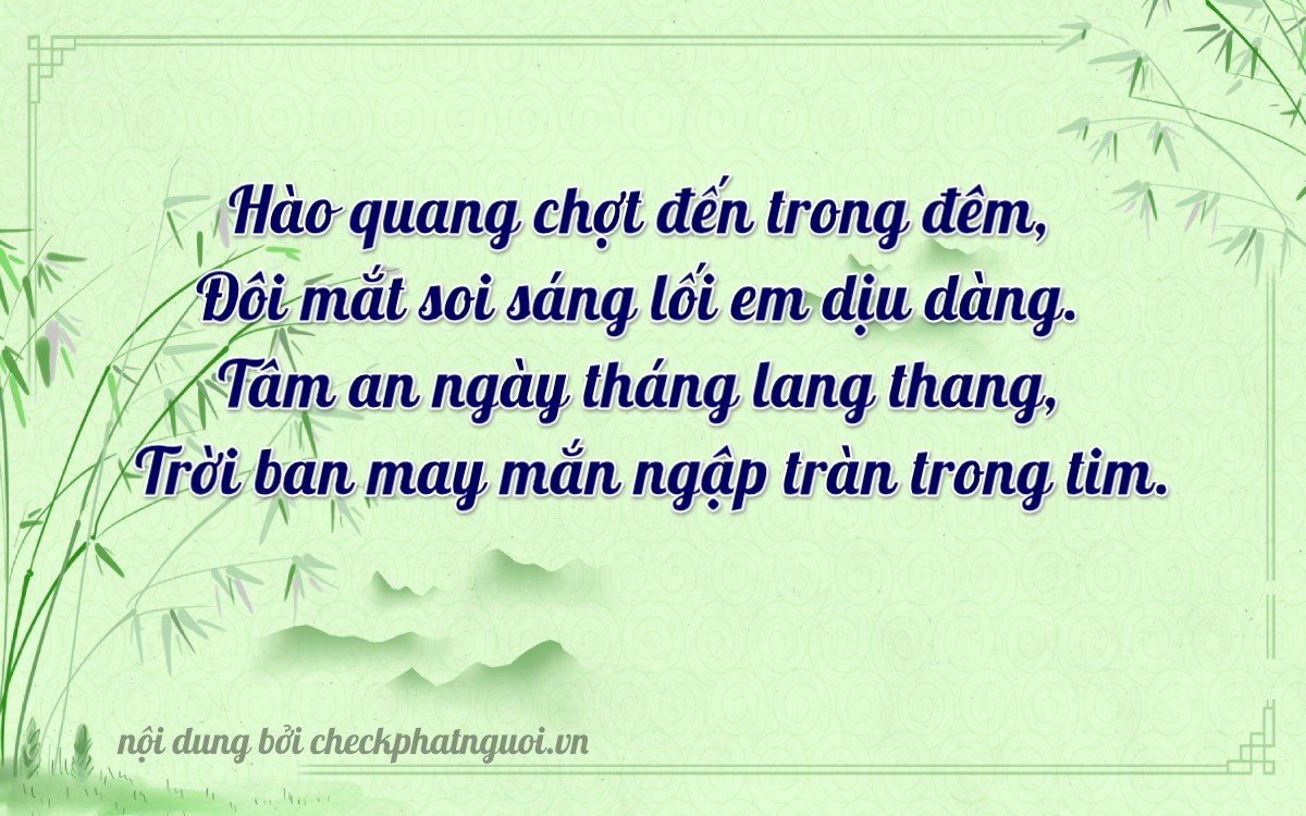 Bài thơ ý nghĩa cho <b>biển số 30F-41255</b> tại website checkphatnguoi.vn