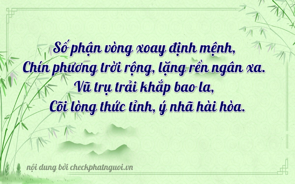 Bài thơ ý nghĩa cho <b>biển số 30F-44561</b> tại website checkphatnguoi.vn