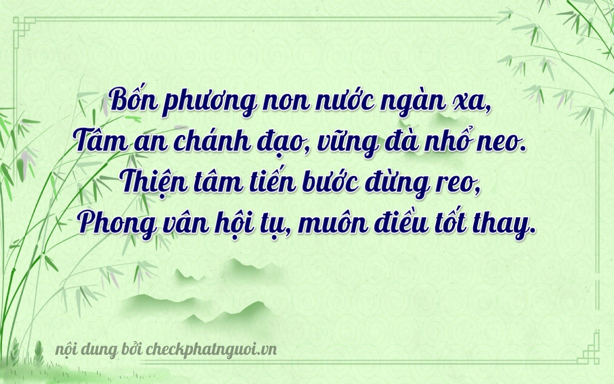 Bài thơ ý nghĩa cho <b>biển số 30F-46315</b> tại website checkphatnguoi.vn