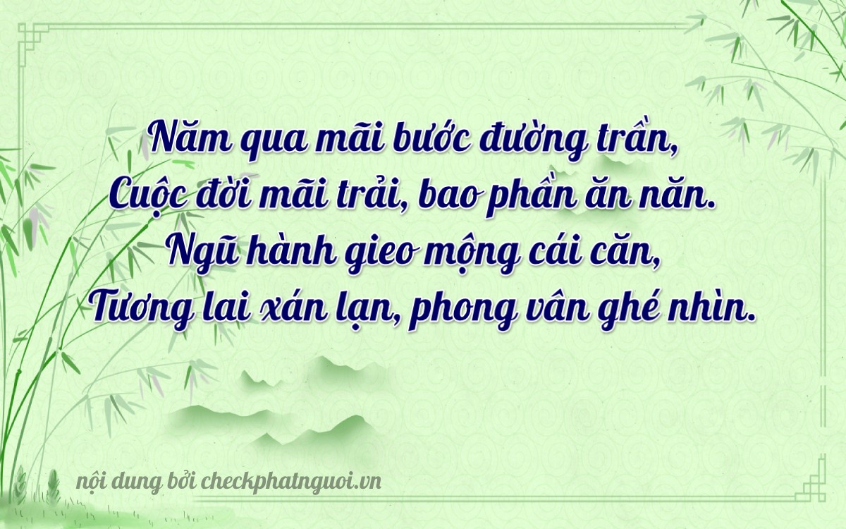 Bài thơ ý nghĩa cho <b>biển số 30F-51822</b> tại website checkphatnguoi.vn