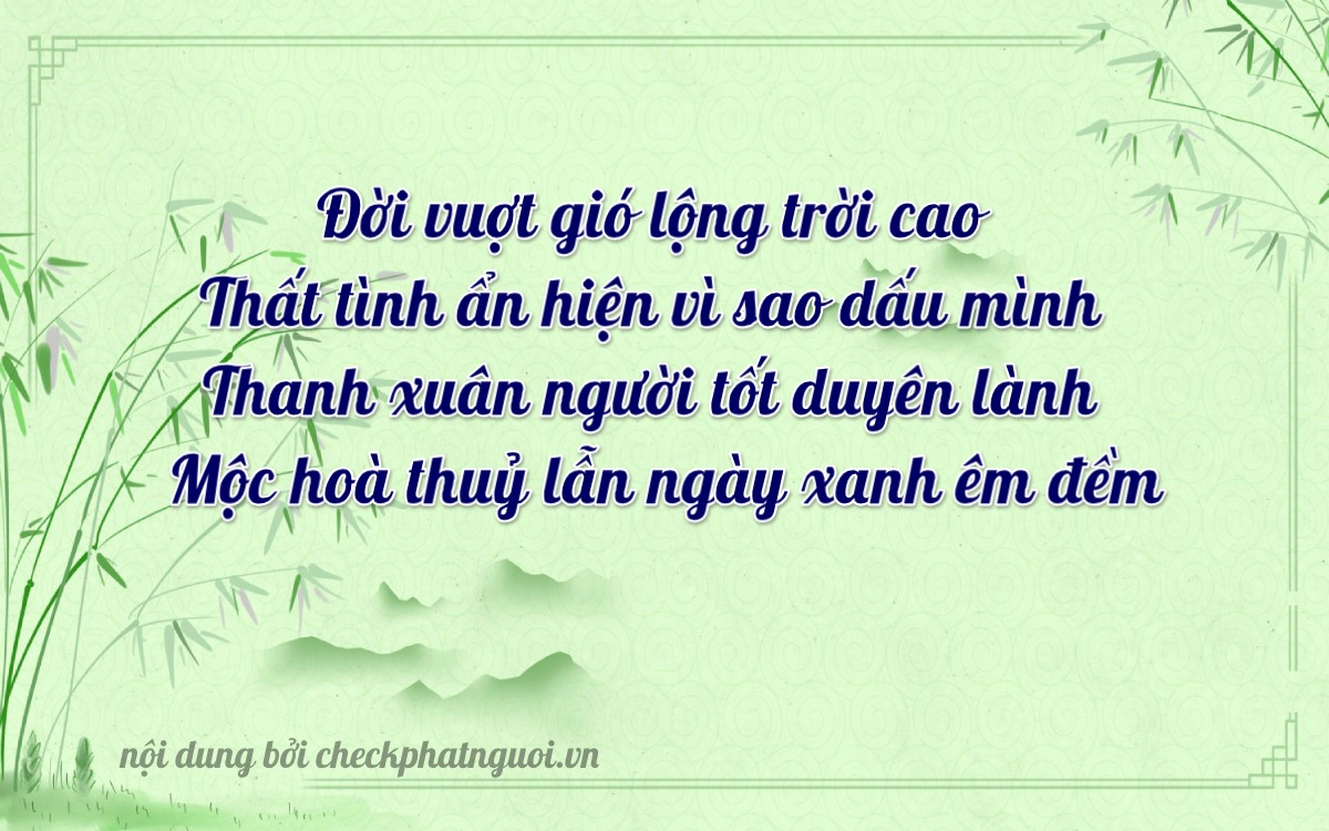 Bài thơ ý nghĩa cho <b>biển số 30F-6927</b> tại website checkphatnguoi.vn