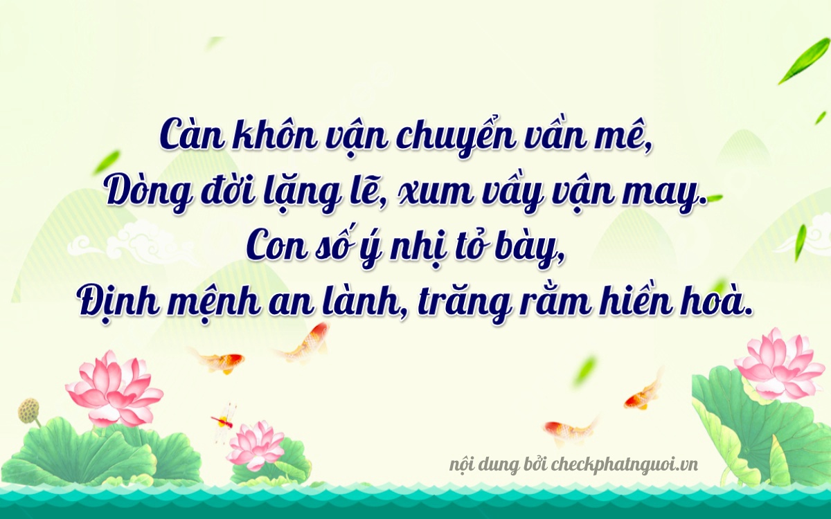 Bài thơ ý nghĩa cho <b>biển số 30F-73214</b> tại website checkphatnguoi.vn