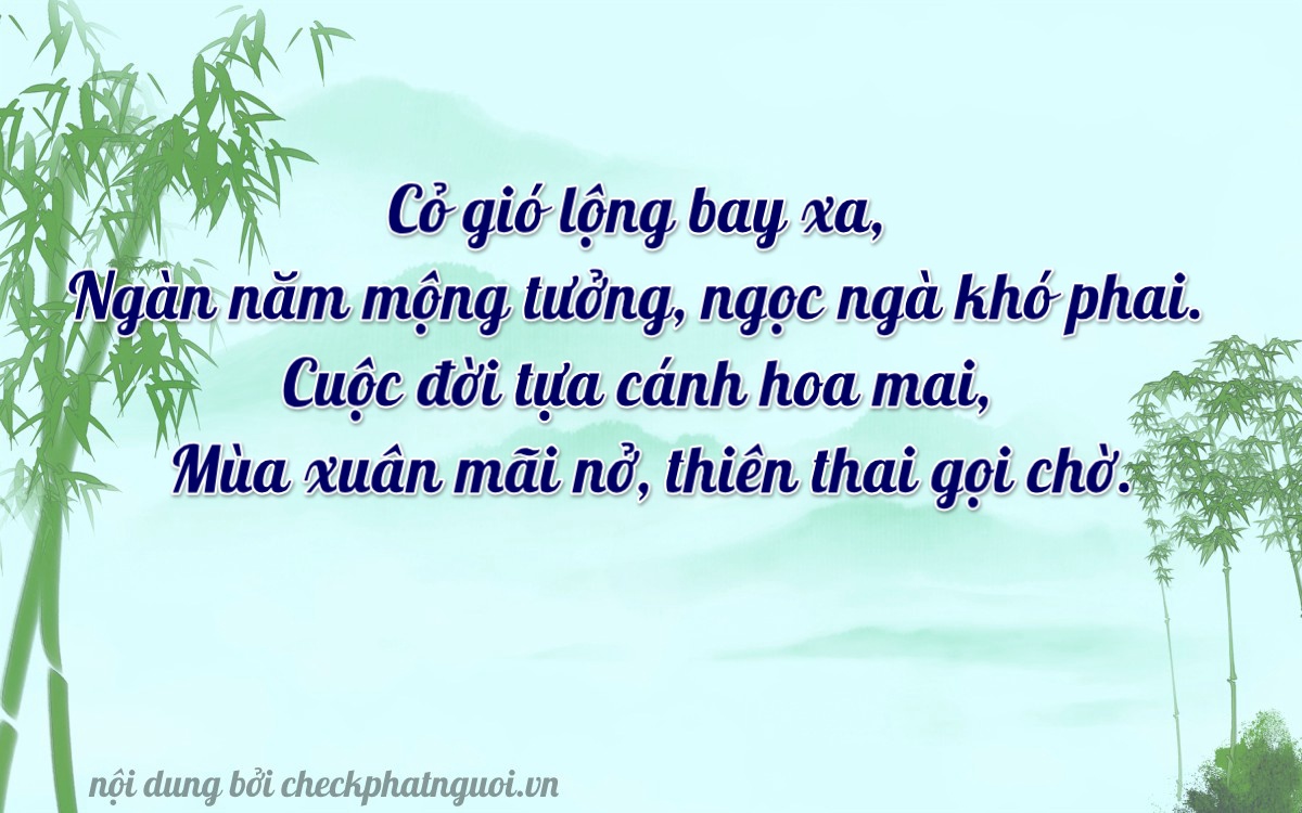 Bài thơ ý nghĩa cho <b>biển số 30F-85852</b> tại website checkphatnguoi.vn