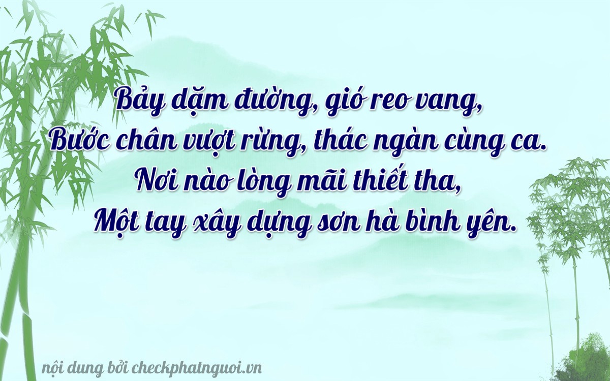 Bài thơ ý nghĩa cho <b>biển số 30F-90721</b> tại website checkphatnguoi.vn