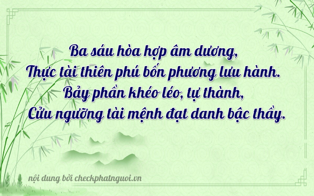Bài thơ ý nghĩa cho <b>biển số 30G-03675</b> tại website checkphatnguoi.vn