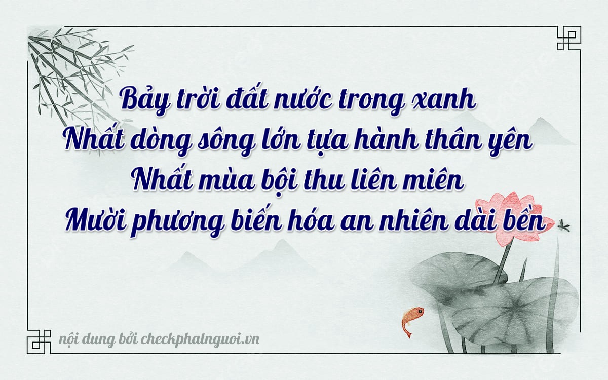 Bài thơ ý nghĩa cho <b>biển số 30G-07111</b> tại website checkphatnguoi.vn