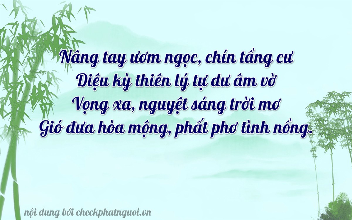 Bài thơ ý nghĩa cho <b>biển số 30G-08469</b> tại website checkphatnguoi.vn