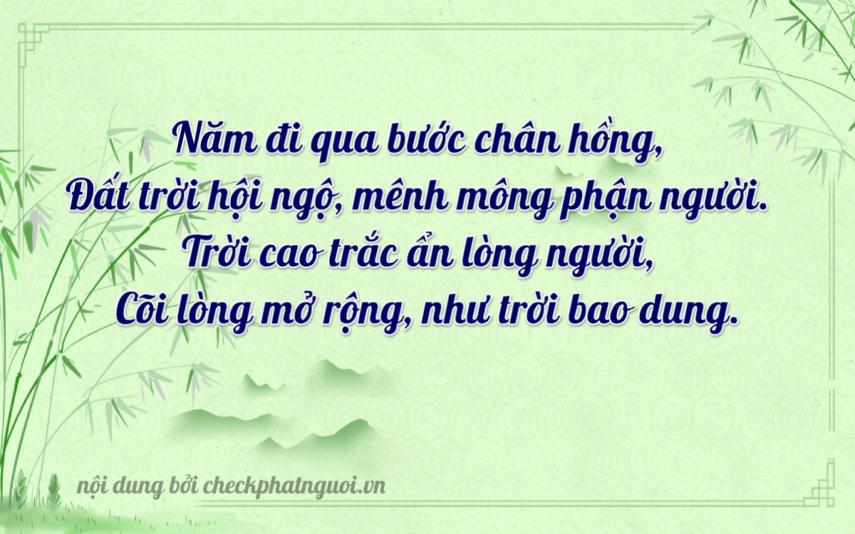 Bài thơ ý nghĩa cho <b>biển số 30G-15255</b> tại website checkphatnguoi.vn