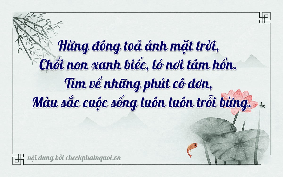 Bài thơ ý nghĩa cho <b>biển số 30G-2788</b> tại website checkphatnguoi.vn