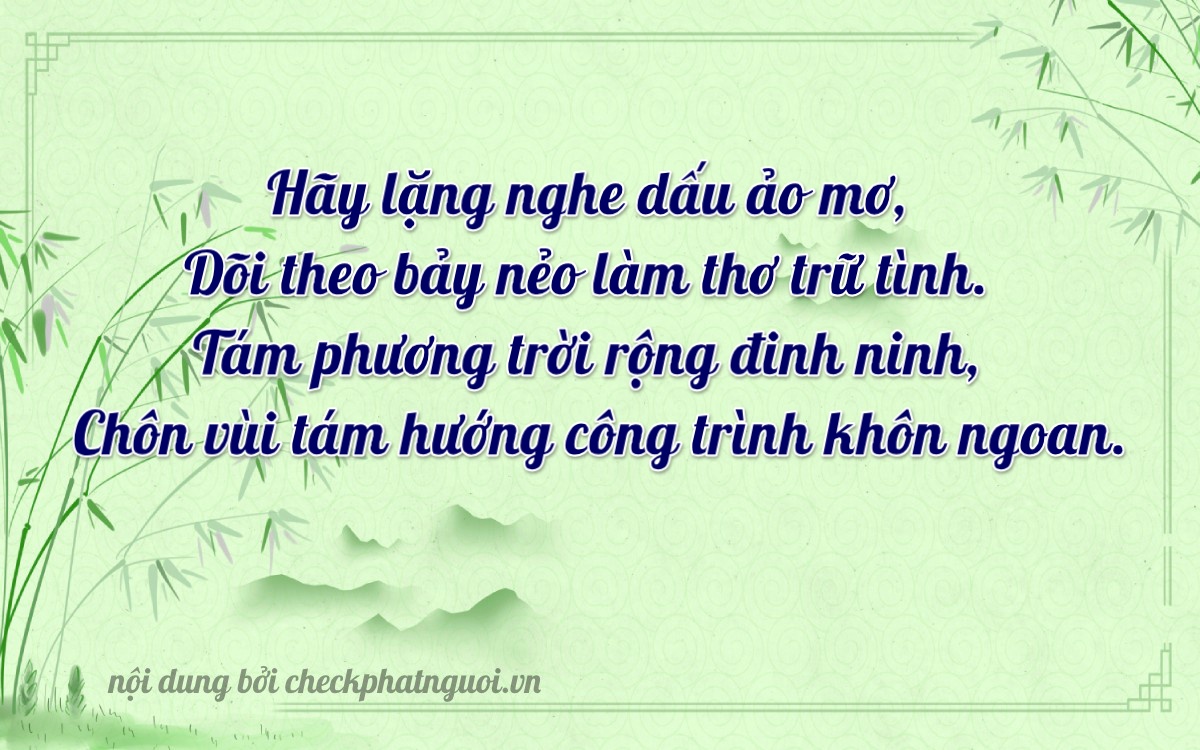 Bài thơ ý nghĩa cho <b>biển số 30G-27880</b> tại website checkphatnguoi.vn