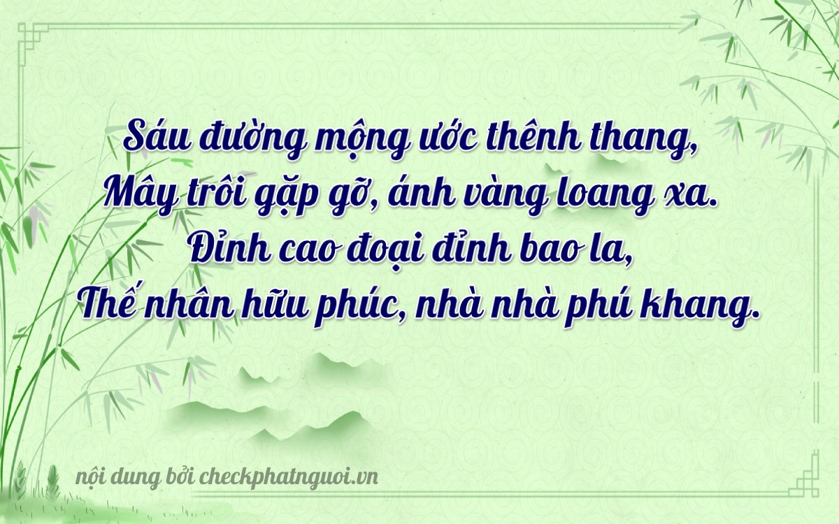 Bài thơ ý nghĩa cho <b>biển số 30G-38782</b> tại website checkphatnguoi.vn