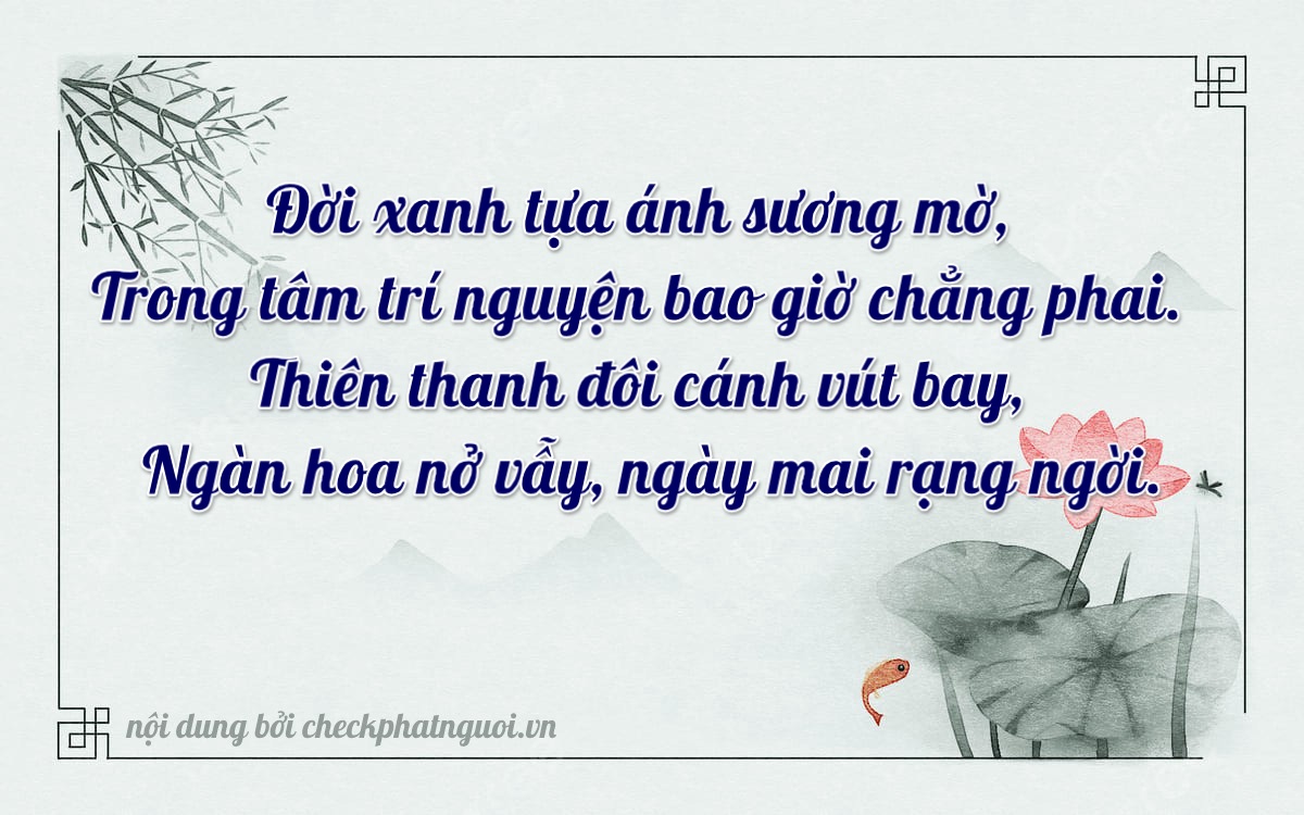 Bài thơ ý nghĩa cho <b>biển số 30G-39003</b> tại website checkphatnguoi.vn