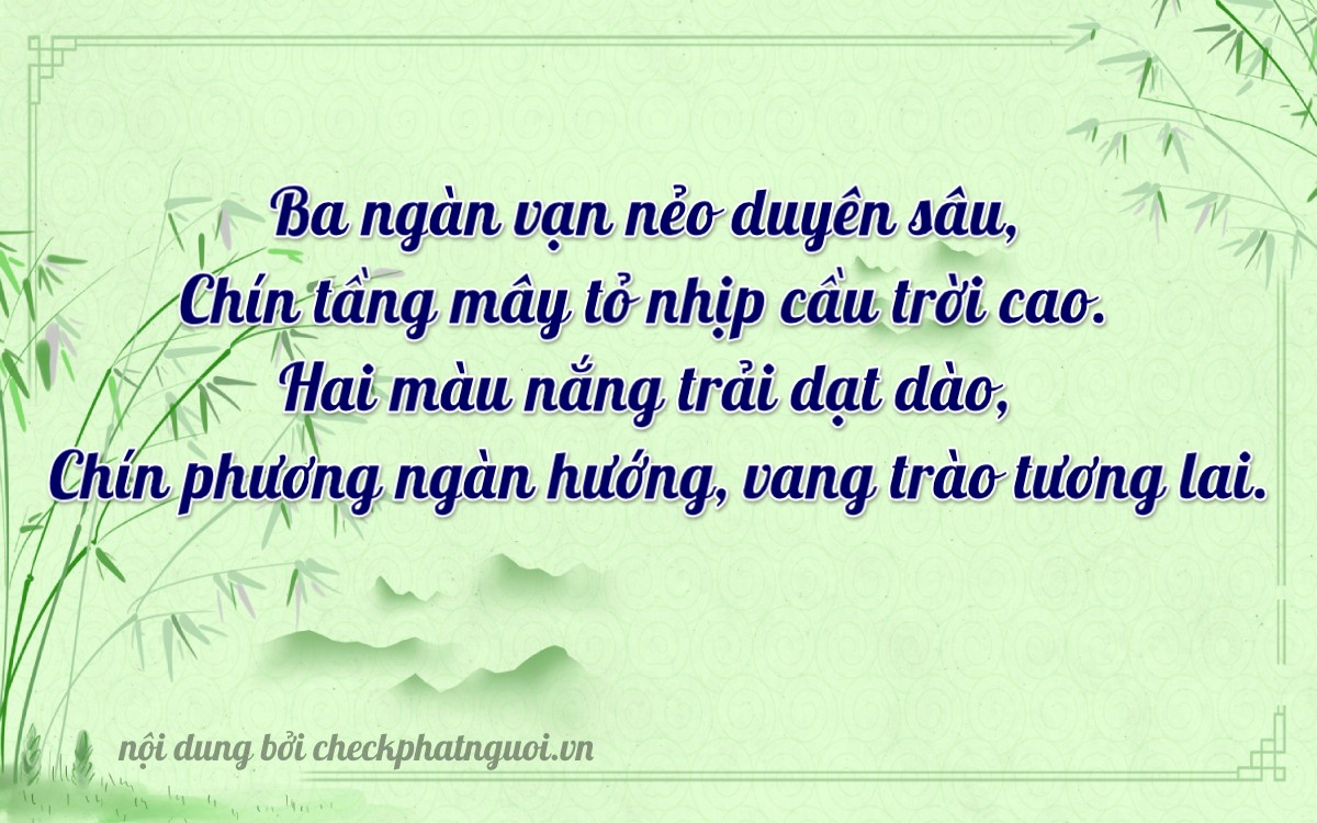 Bài thơ ý nghĩa cho <b>biển số 30G-39290</b> tại website checkphatnguoi.vn