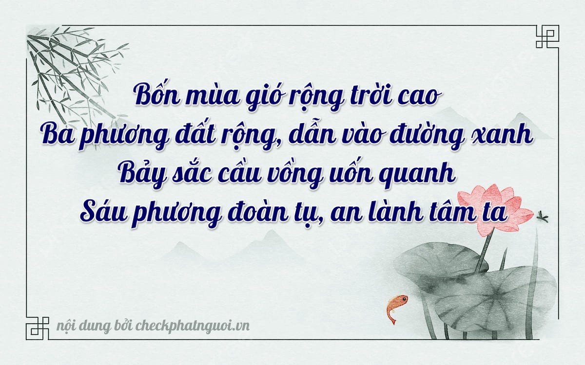Bài thơ ý nghĩa cho <b>biển số 30G-39736</b> tại website checkphatnguoi.vn