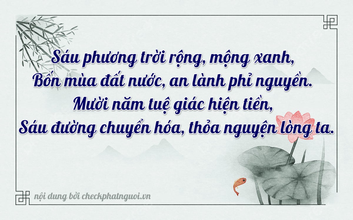 Bài thơ ý nghĩa cho <b>biển số 30G-46168</b> tại website checkphatnguoi.vn