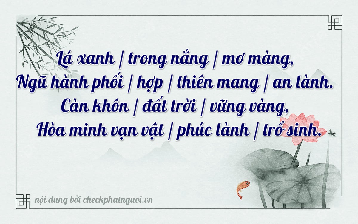Bài thơ ý nghĩa cho <b>biển số 30G-50666</b> tại website checkphatnguoi.vn