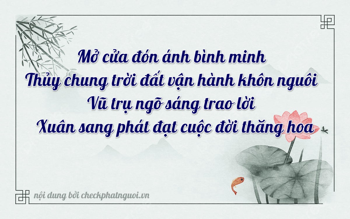 Bài thơ ý nghĩa cho <b>biển số 30G-59428</b> tại website checkphatnguoi.vn