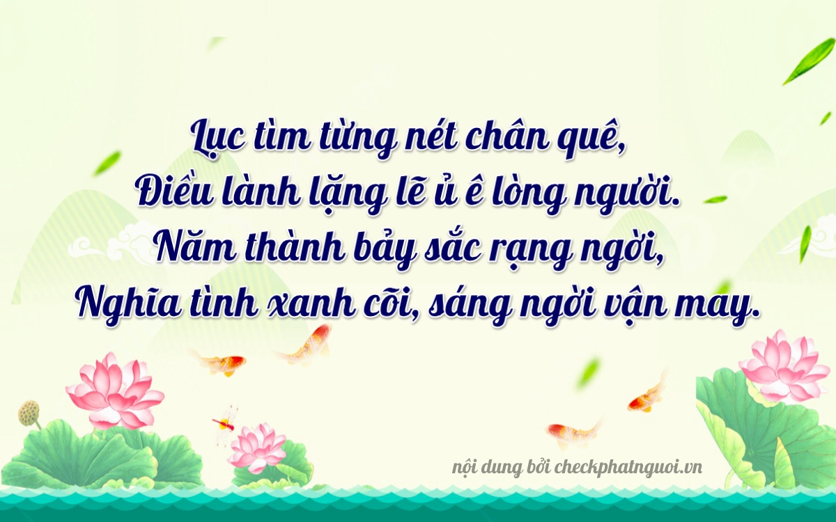 Bài thơ ý nghĩa cho <b>biển số 30G-61755</b> tại website checkphatnguoi.vn