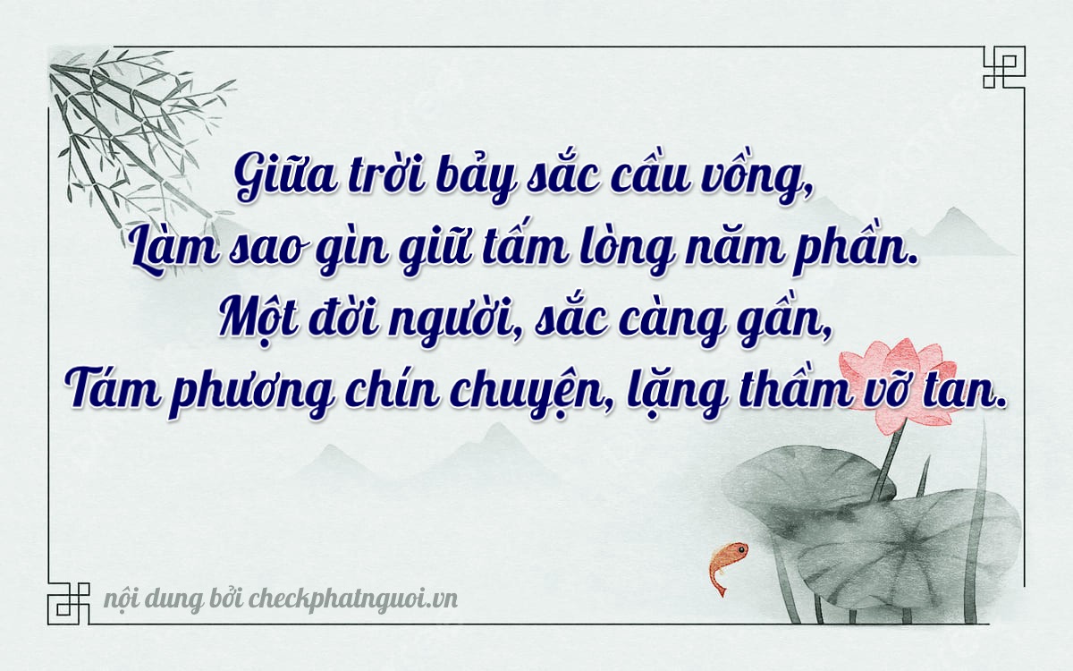 Bài thơ ý nghĩa cho <b>biển số 30G-71578</b> tại website checkphatnguoi.vn