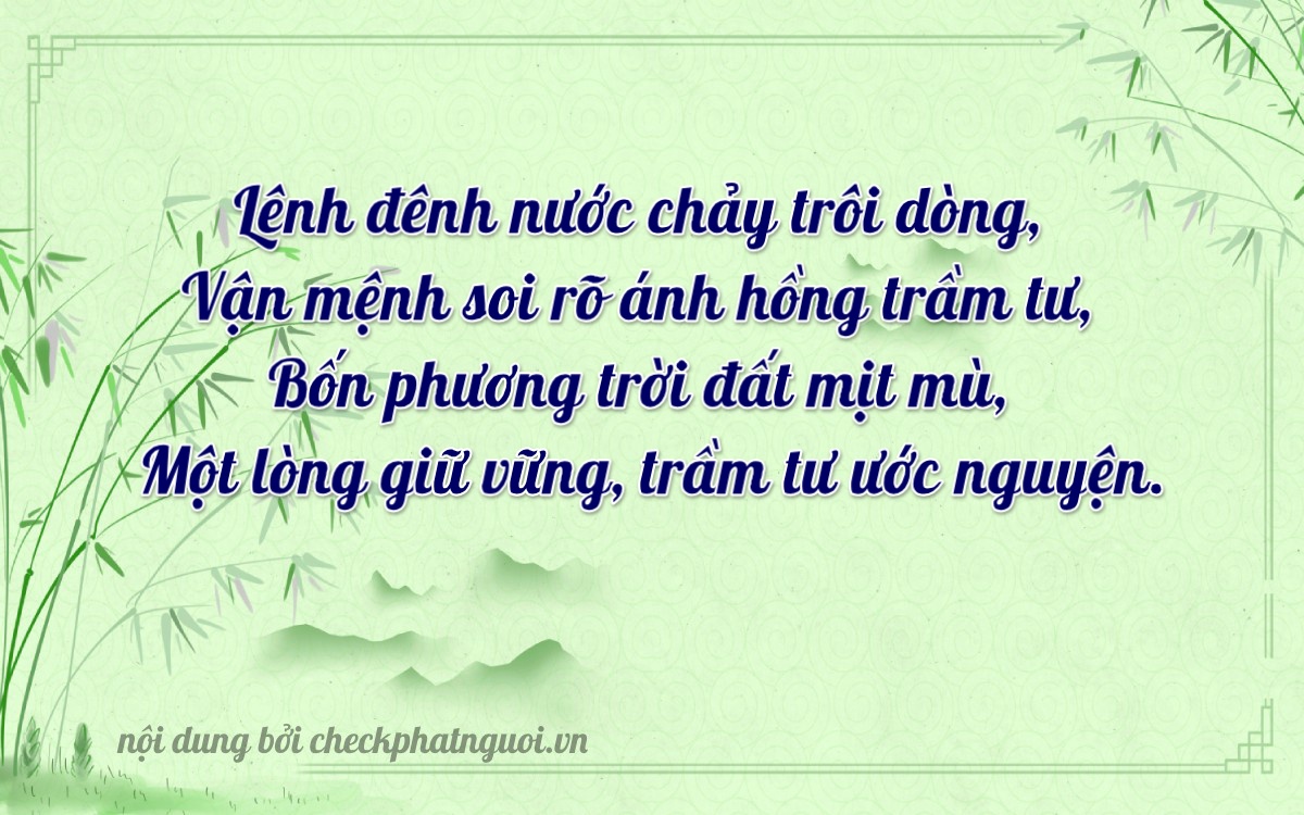 Bài thơ ý nghĩa cho <b>biển số 30G-73481</b> tại website checkphatnguoi.vn