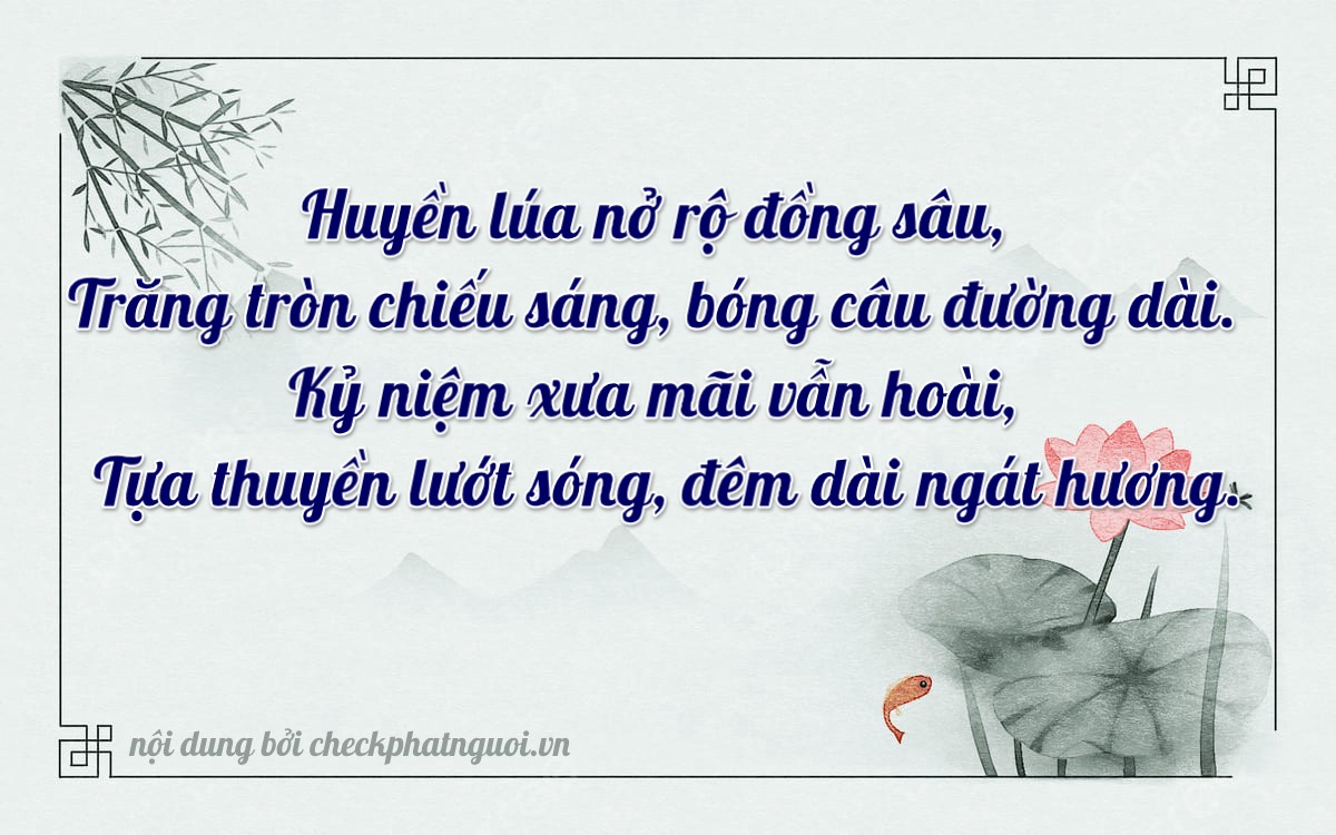 Bài thơ ý nghĩa cho <b>biển số 30G-84646</b> tại website checkphatnguoi.vn
