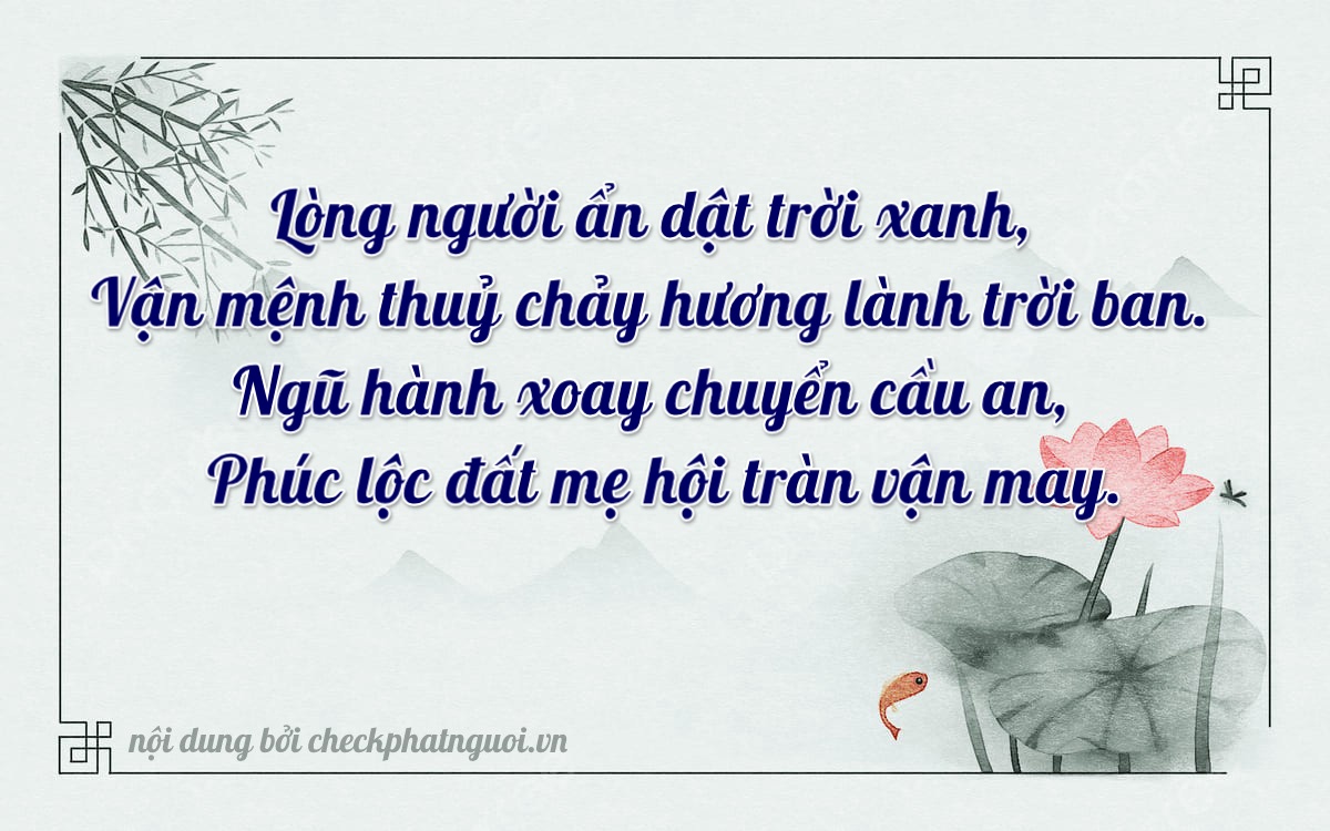 Bài thơ ý nghĩa cho <b>biển số 30G-85368</b> tại website checkphatnguoi.vn